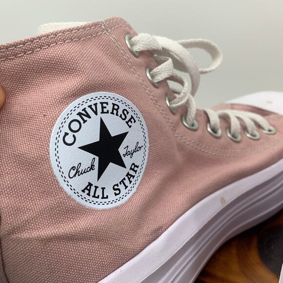 Converse Chuck Taylor All Star Lift Decade Pink High Top Platform Shoes Size 5 - Picture 6 of 8